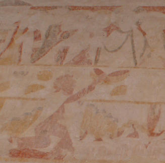 Last Supper from 12th century church in Ickleton, Cambridgeshire, England