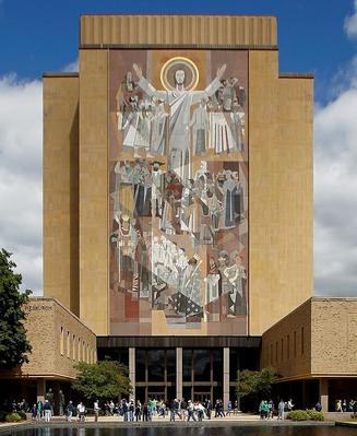 Word of Life mural at Notre Dame University