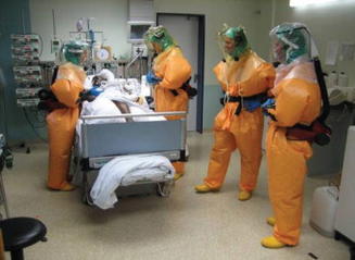 isolation unit in a hospital