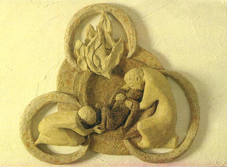 Merciful Trinity, sculpture by artist unknown