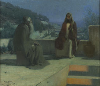 Nicodemus Visiting Jesus by Henry Ossawa Tanner, 1899.