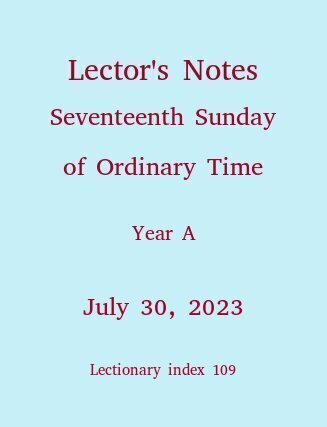 Lector's Notes, 